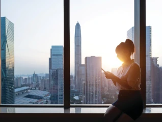Cityscape window