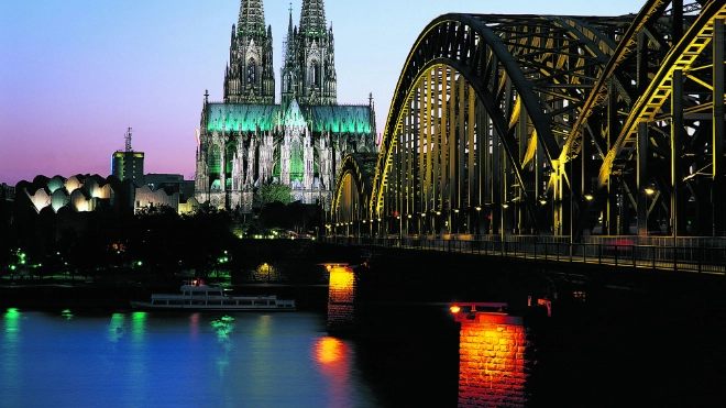 Bridge and cathedral Cologne